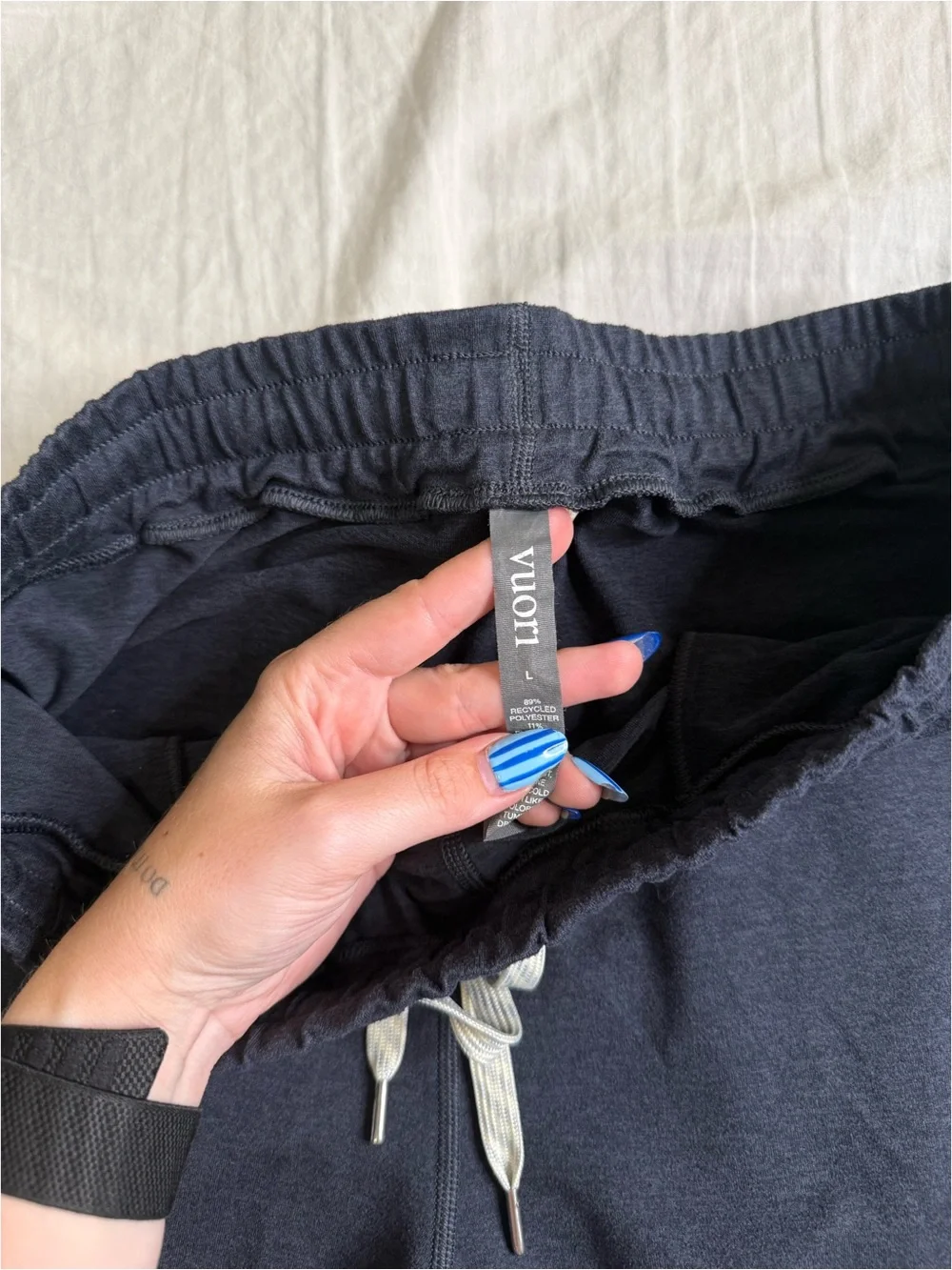 Men's Navy Drawstring Jogger Pants